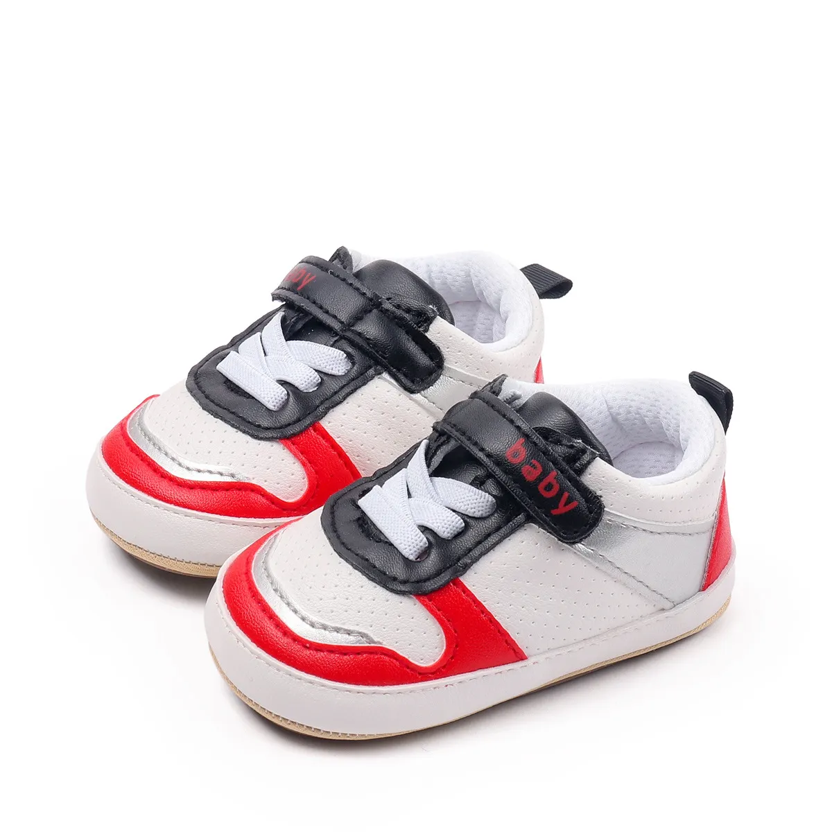 Cute Baby Sneakers With Velcro Strap and Soft Sole Casual Unisex Shoes - Image 5