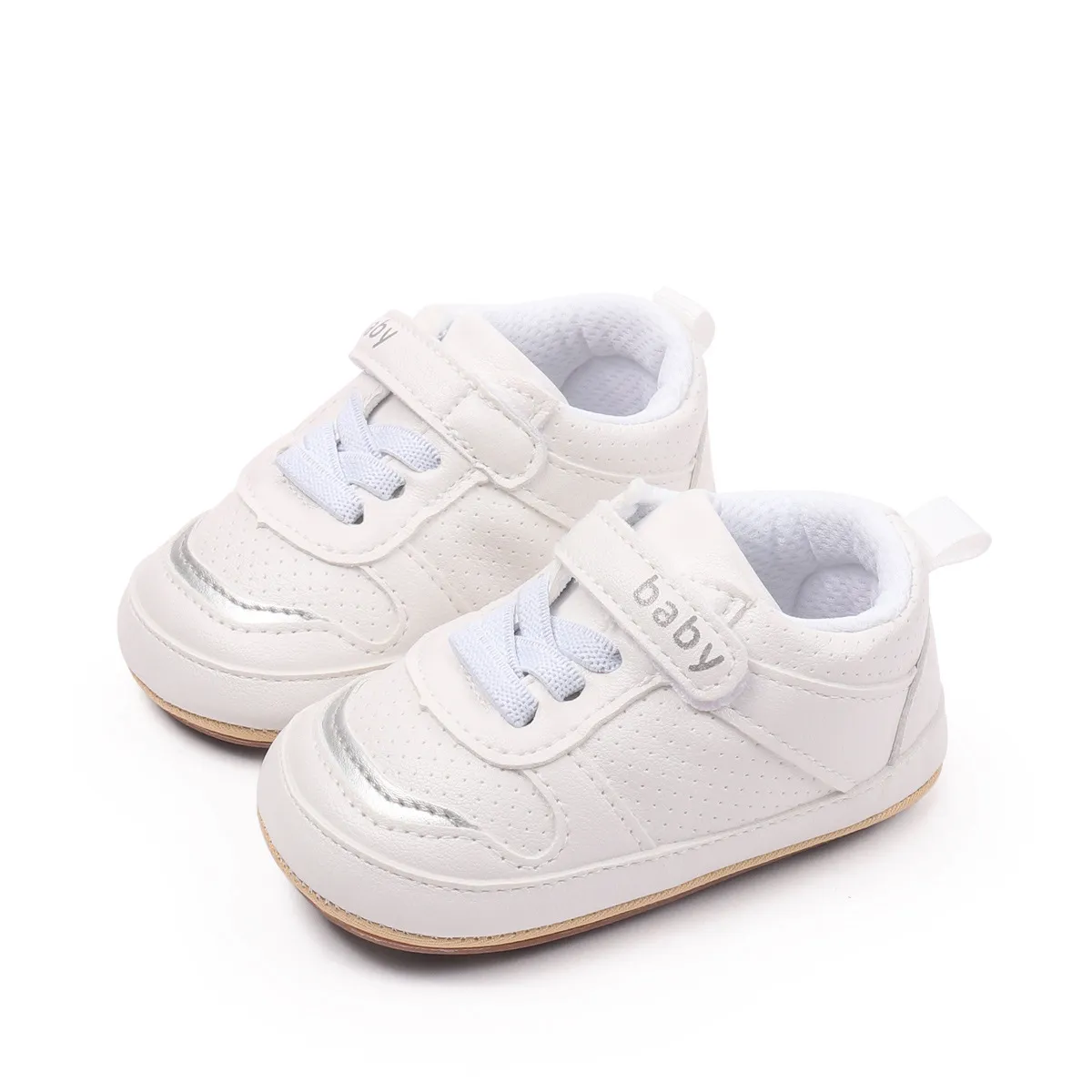 Cute Baby Sneakers With Velcro Strap and Soft Sole Casual Unisex Shoes - Image 3