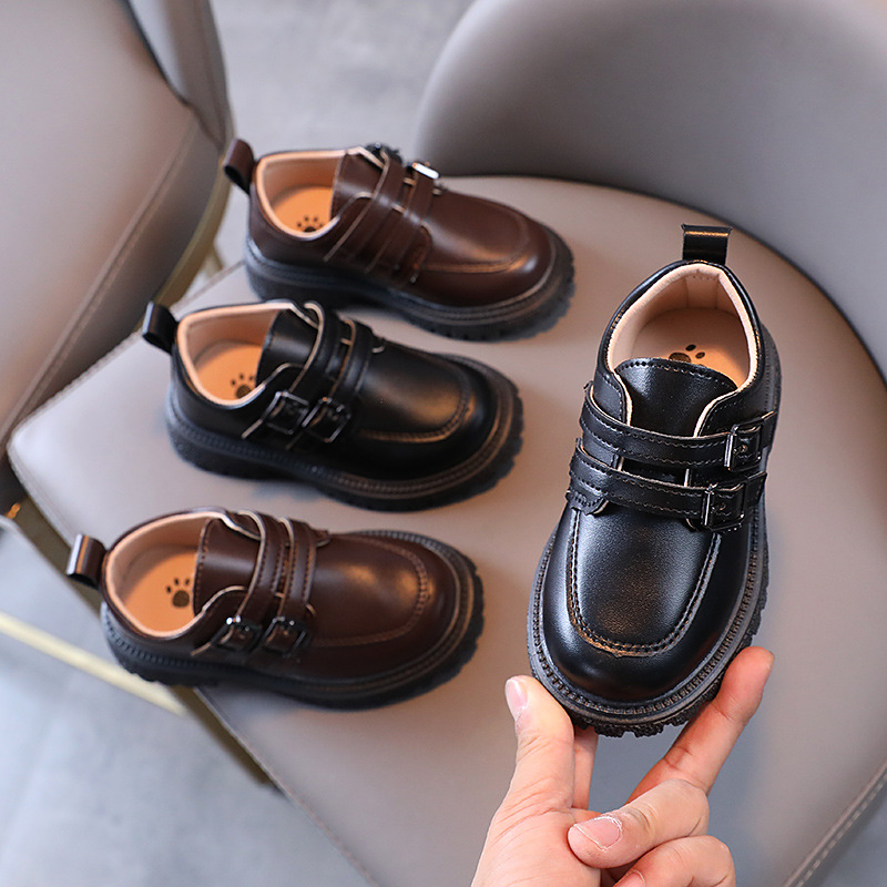 China Imported Baby Gentleman Leather Shoes-Unisex
