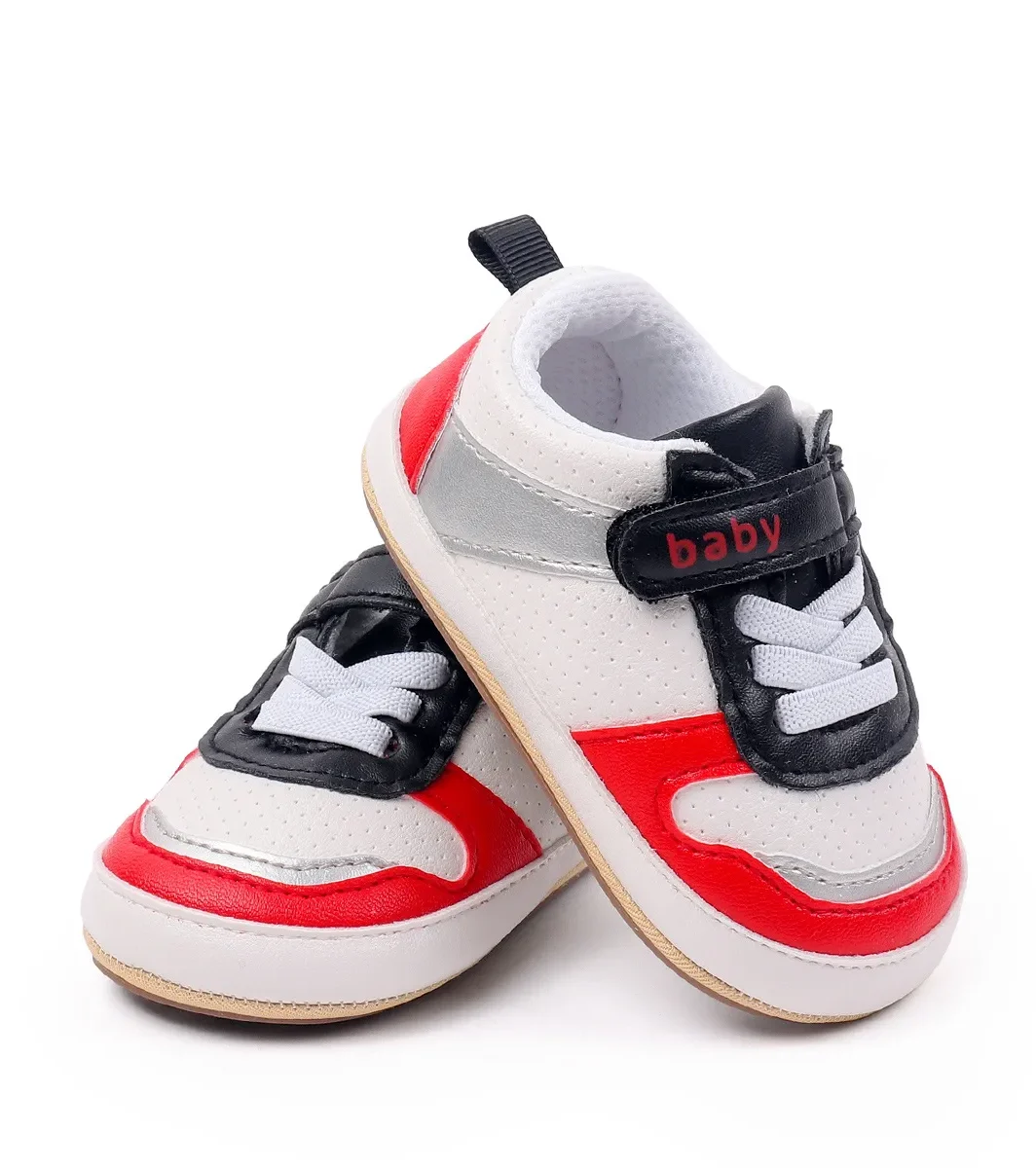 Cute Baby Sneakers With Velcro Strap and Soft Sole Casual Unisex Shoes
