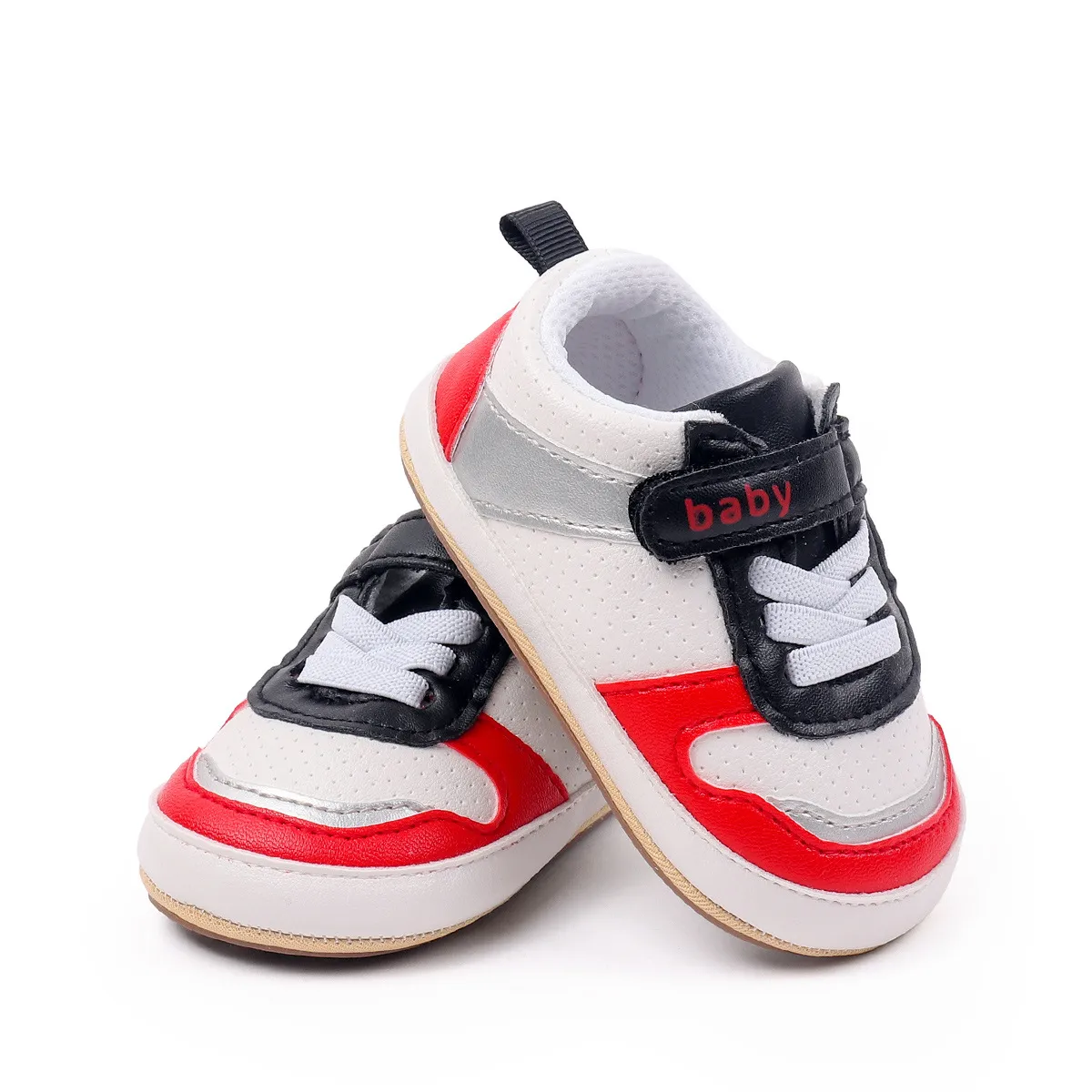 Cute Baby Sneakers With Velcro Strap and Soft Sole Casual Unisex Shoes